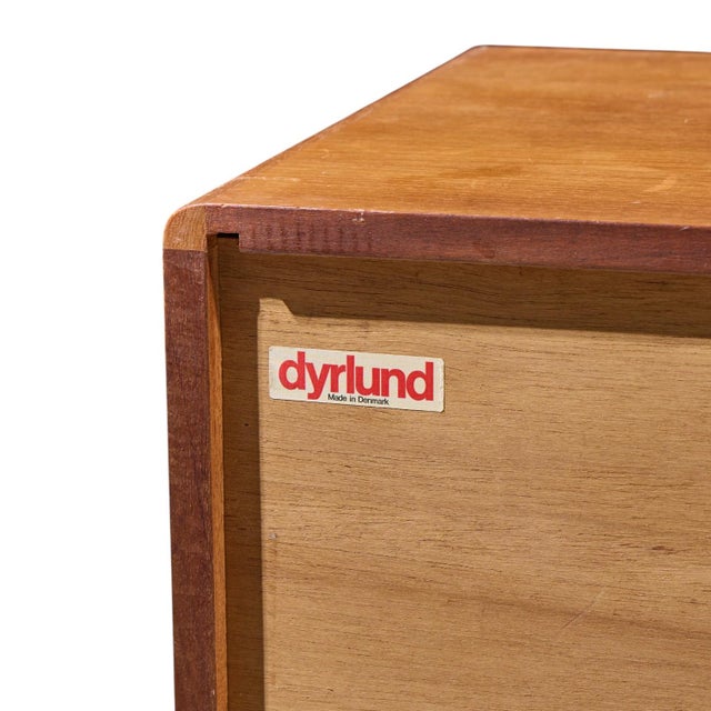 Dyrlund Mid Century Danish Teak Tambour Door Credenza For Sale - Image 11 of 11
