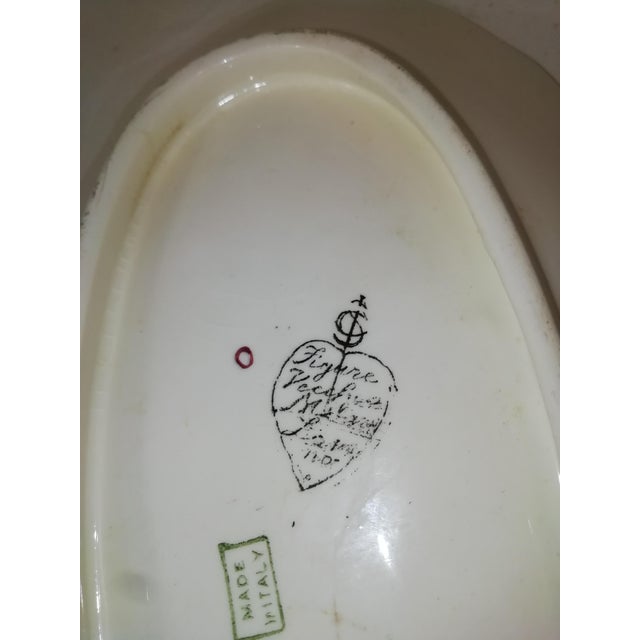 Vintage Serving Plate in Hand-Decorated Ceramic from Vecchia Milano, 1920s For Sale - Image 4 of 8