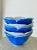 Mid 20th-Century Lotus Porcelain Nesting Bowls in Sea Blue & White - Set of 5 For Sale - Image 13 of 13