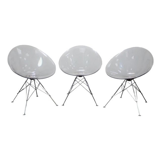 Eros Chairs by Philippe Starck for Kartell, Italy, 1999, Set of 3 For Sale