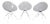 Eros Chairs by Philippe Starck for Kartell, Italy, 1999, Set of 3 For Sale