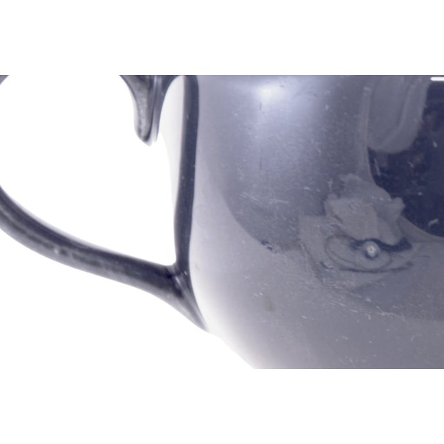 Midcentury Slate Gray Ceramic Pitcher For Sale In Chicago - Image 6 of 6
