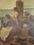 This original 1924 oil painting on canvas, titled "Return of the Fisherman" by artist Hatcher Scott (signed "H.E. Scott"),...