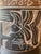 Ceramic Pot With Aztec Warrior. Olive Green Interior Glaze. Armando de Mexico artist mark.