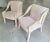 1980s Postmodern Faux Crackle Glaze Painted Armchairs - a Pair For Sale - Image 4 of 7