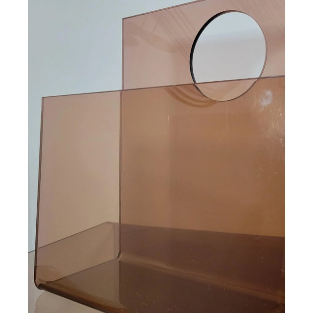 Vintage Lucite/Acrylic Magazine Holder by Ferguson For Sale - Image 10 of 12