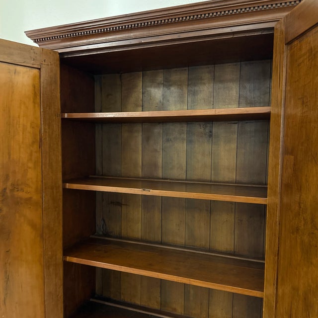 Antique American Pine Wood Cabinet With Cherry Finish For Sale - Image 12 of 12