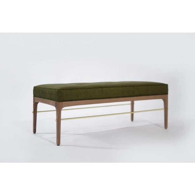 Linear Bench in Natural Walnut Series 48 by Stamford Modern For Sale - Image 4 of 12