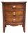 Dixie Furniture Solid Mahogany Traditional Duncan Phyfe Style 20" Two Drawer Nightstand 965 For Sale