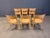 Vintage Oak Dining Chairs, Belgium, 1980s, Set of 6 For Sale - Image 4 of 16