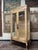 Glass Vintage Painted Vitrine with Glass Shelves For Sale - Image 7 of 7