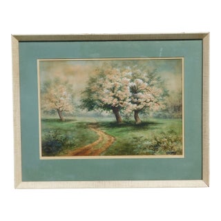 Kathryn Cherry B. 1860 Noted St Louis Artist, Watercolor For Sale