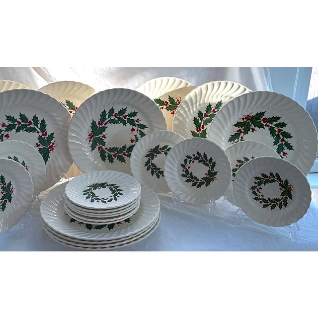 The perfect holiday dishes! With durable ceramic and ironstone, these plates are made to last. They display a very...