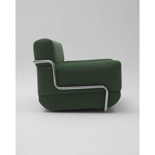 Sofa and Tubular Armchairs, 1970s, Set of 3 For Sale - Image 4 of 13