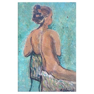 Roberto Gherardi, Nu de Dos, 1980s, Oil on Canvas For Sale