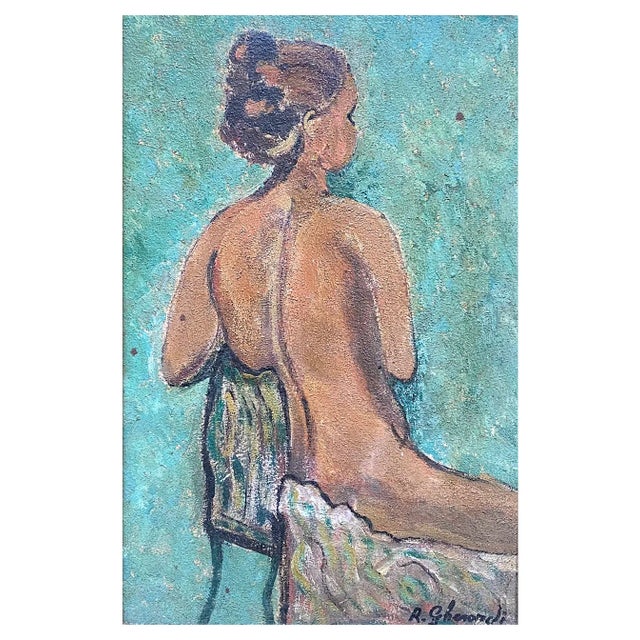 Roberto Gherardi, Nu de Dos, 1980s, Oil on Canvas For Sale