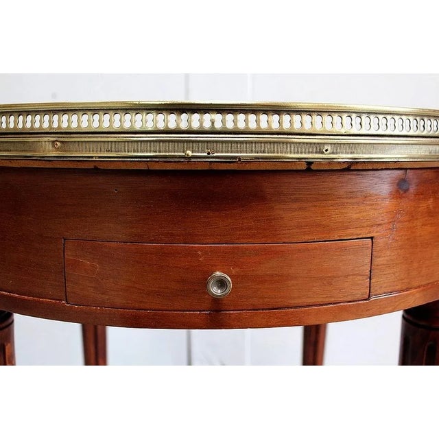 Bouillotte Table in Mahogany in the Style of Louis XVI, Early 20th Century For Sale - Image 11 of 18