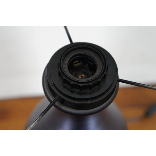 Late 20th Century Late 20th Century Babette Holland Spun Metal Juggler Lamp Graphite Gray Geometric For Sale - Image 5 of 12