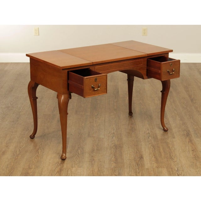 1970s Tradition House Vintage Mahogany Game Table and Writing Desk For Sale - Image 5 of 13