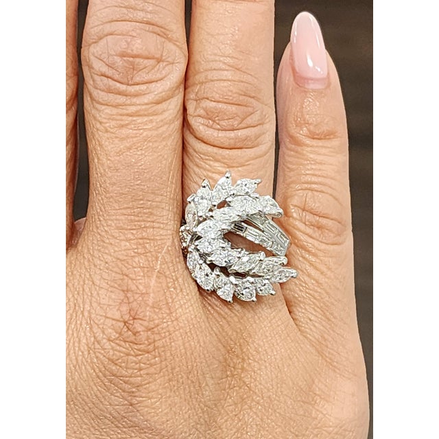 5.50 Ct Diamond Ring Size 6 For Sale - Image 4 of 9