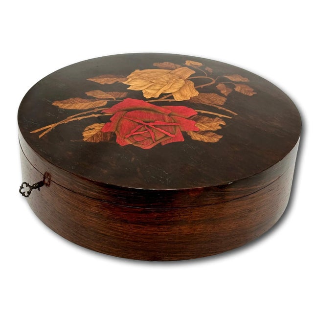 This Really is an Absolutely Beautiful Antique Art Nouveau Ladies Boudoir Vanity - Dresser Box. Circa Very Early 1900s. It...