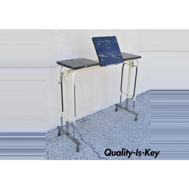 Vintage Doehler Metal Furniture Co Adjustable Medical Dental Work