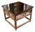 Organic Modern Dark Bamboo Side Table For Sale