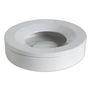 Angelo Mangiarotti “Barbados” Ashtray in White Ceramic, Italy, 1960s For Sale