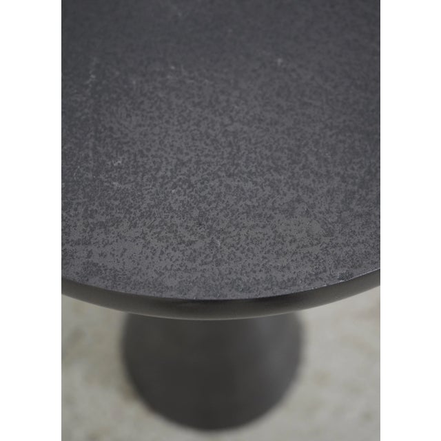 Metal Pair Modern Design Distressed Aluminum End Tables For Sale - Image 7 of 9
