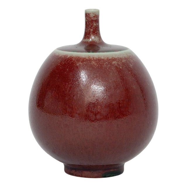 Oxblood Vase by Berndt Friberg for Gustavsberg, Sweden, 1960s For Sale