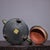 Mid 20th Century Marbled Swirl Lacquer Zisha Teapot - Asian Art Sculpture For Sale - Image 4 of 7