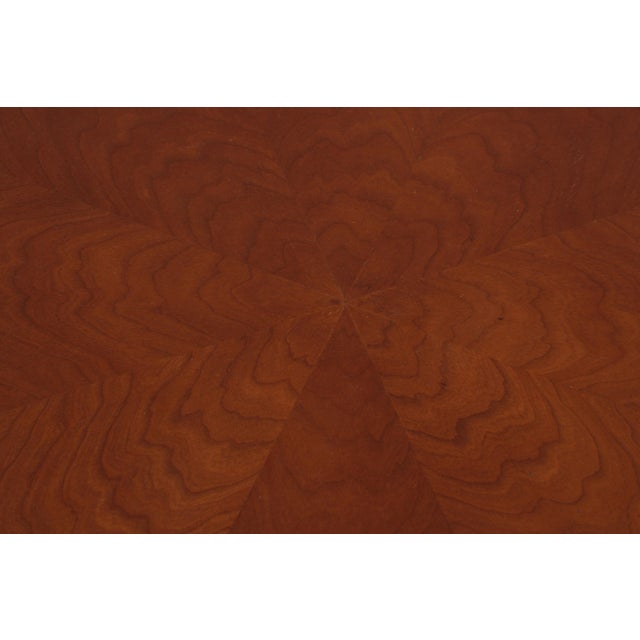 Brown Baker Walnut Round Two-Tier Neoclassical Occasional Table For Sale - Image 8 of 17