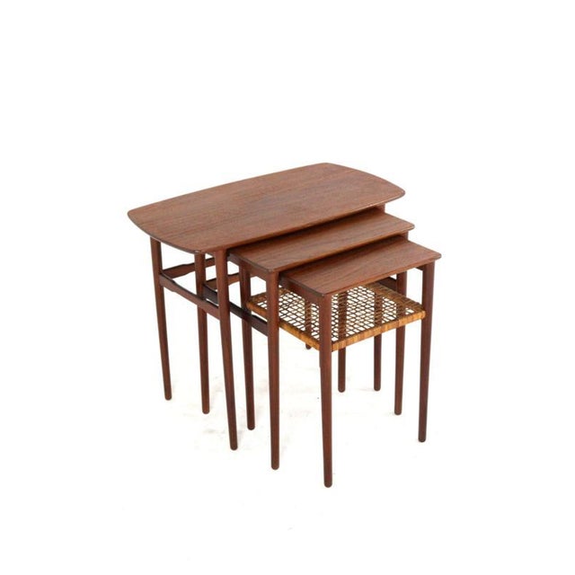 Minimalist Nesting Tables, Denmark, Set of 3 For Sale - Image 15 of 15