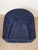 Mid-Century Modern Mid 20th Century Blue Chenille Swivel Chair For Sale - Image 3 of 9