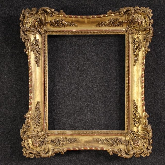 19th Century Napoleon III Gilded Italian Frame, 1880s For Sale - Image 14 of 14