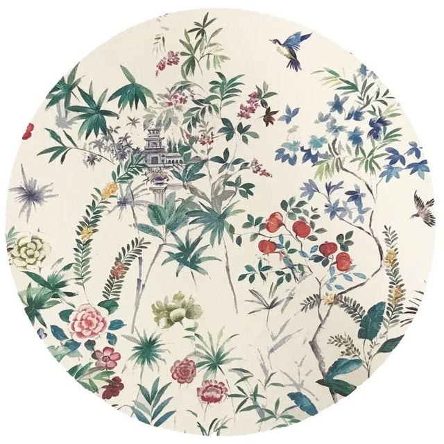 These pebbled vinyl leather placemats have patterns on the front and off-white on the back. This set can be used indoors...