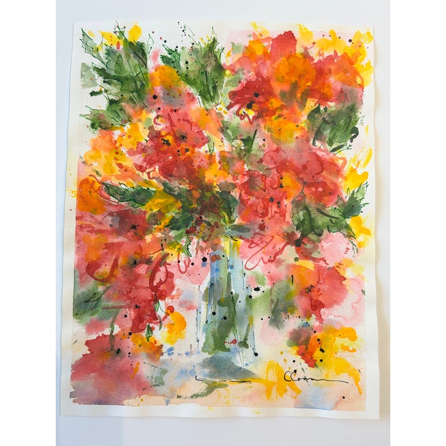 Giclee Print Watercolor Fine Art Painting “Blue Vase” For Sale - Image 6 of 10