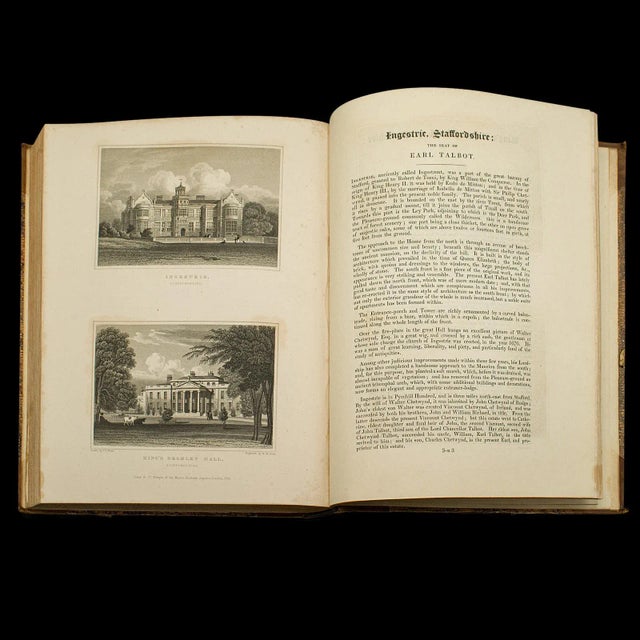 1829's 2 Antique Books, Jones' View of Seats Mansions & Noblemen For Sale - Image 12 of 12