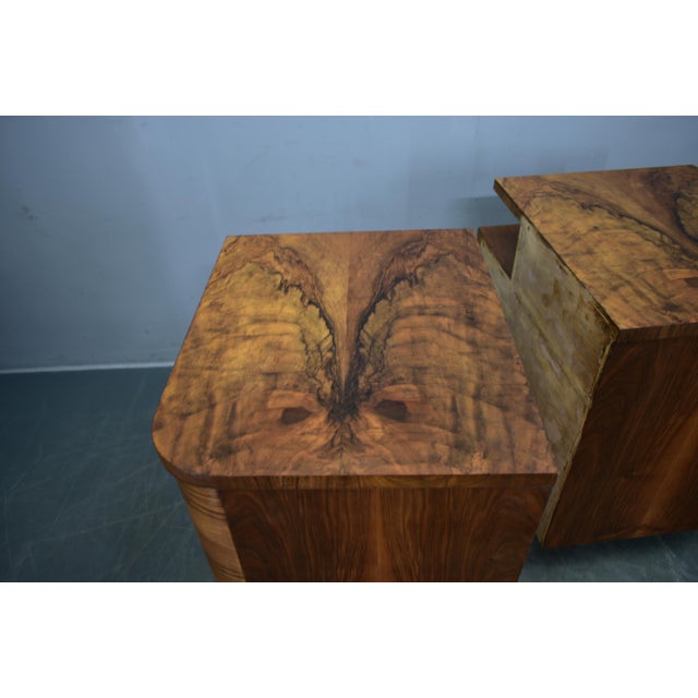 Art Deco Bedside Tables, Former Czechoslovakia, 1930s, Set of 2 For Sale - Image 13 of 18