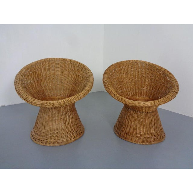 French Bamboo Chairs & Table, 1950s, Set of 3 For Sale - Image 6 of 18