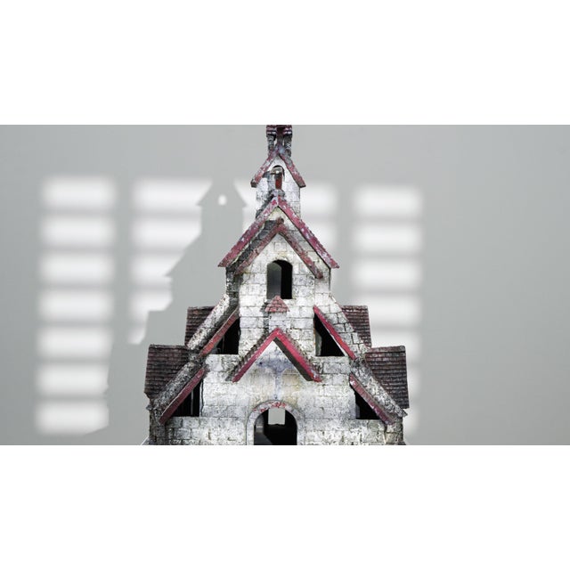 20th Century French Folk Art Concrete Model of Church For Sale - Image 4 of 18
