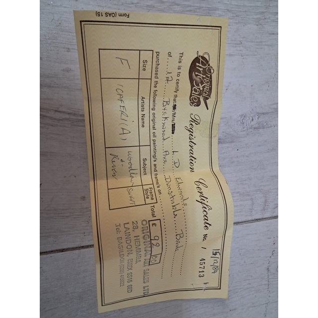 Large Vintage Landscape, Woodland, Oil Painting on Canvas, Gold Wood Frame, I Cafieri For Sale - Image 7 of 18