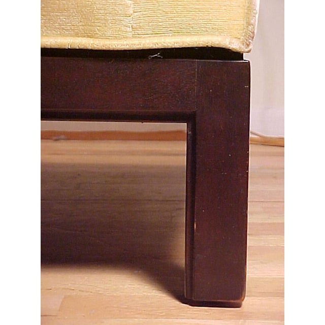Pair of Yellow Cube Club Chairs By Edward Wormley for Dunbar For Sale - Image 10 of 10
