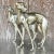 Vintage Boho Monumental White Brass Standing Dogs - a Pair For Sale In West Palm - Image 6 of 10