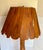 Rustic Folk Art Cypress Knee Table Lamp With Sculpted Wood Slat Shade For Sale - Image 10 of 12