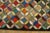 Textile 1920s Multicolor Geometric Antique American Hooked Rug 3'7" X 8'9" Knotted Wool Carpet For Sale - Image 7 of 12