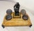 Antique French Solid Siena Marble Bronze Lorenzo De Medicis Statue Desk Inkwell For Sale - Image 13 of 18