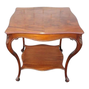 English Book Matched Mahogany American Made Center Table