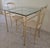 Mid-Century Modern Mid-Century Chiavari Brass Table & Chairs Set Italian For Sale - Image 3 of 5