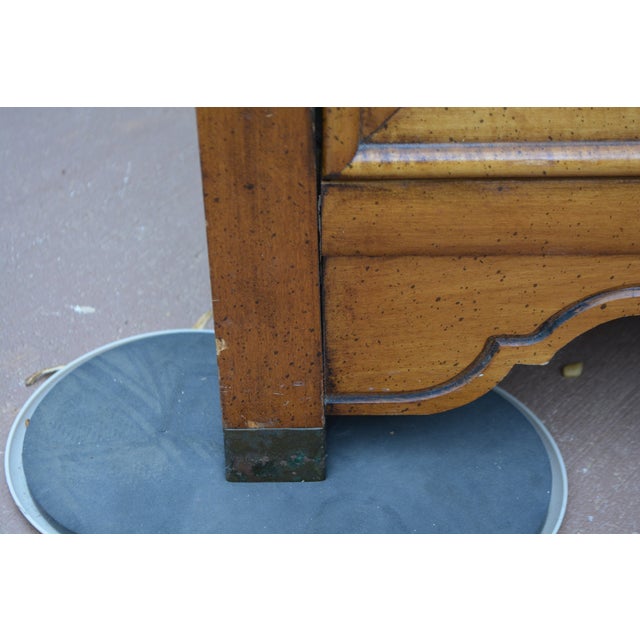 Vintage Henry Link Mandarin Collection Burlwood Triple Dresser / Chest of Drawers Credenza For Sale - Image 9 of 14